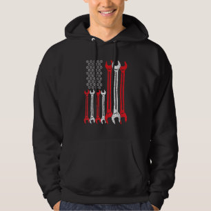 Amerikaanse vlag Amerikaanse diesel Mechanic Autom Hoodie