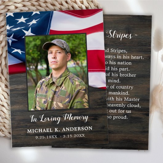 Amerikaanse vlag Amerikaanse militaire Kaart Funer