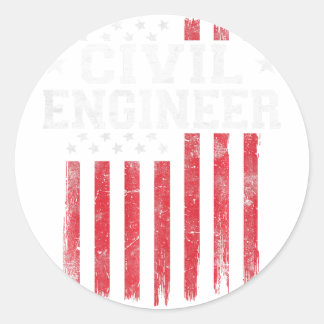 Amerikaanse vlag Amerikaanse Patriot Patriot Ronde Sticker
