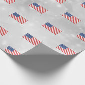 Amerikaanse vlag Amerikaanse patriotticus Cadeaupapier (Hoek)