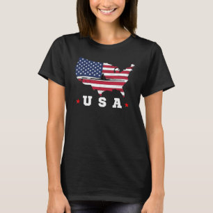 Amerikaanse vlag Amerikaanse Patriottische sport A T-shirt