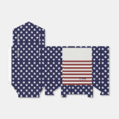 Amerikaanse vlag Amerikaanse patroonpatroon Bedankdoosjes (Uitgevouwen)