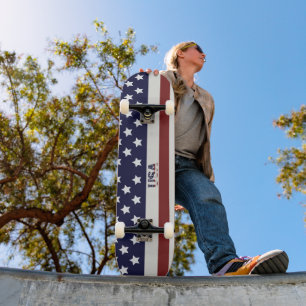 Amerikaanse vlag Amerikaanse patroonpatroon Skateboard