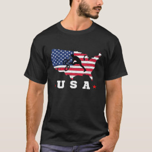 Amerikaanse vlag Amerikaanse vlag Amerikaanse vlag T-shirt