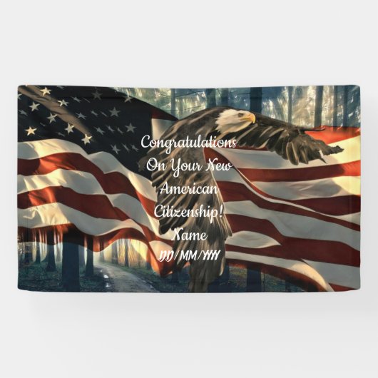 Amerikaanse vlag Amerikaanse vlag Spandoek (Horizontaal)