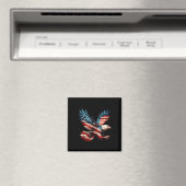 Amerikaanse Vlag Amerikaanse Zeearend 4 juli Ameri Magneet (Insitu (Vaatwasser))