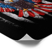 Amerikaanse Vlag Amerikaanse Zeearend 4 juli Ameri Poster (Hoek)
