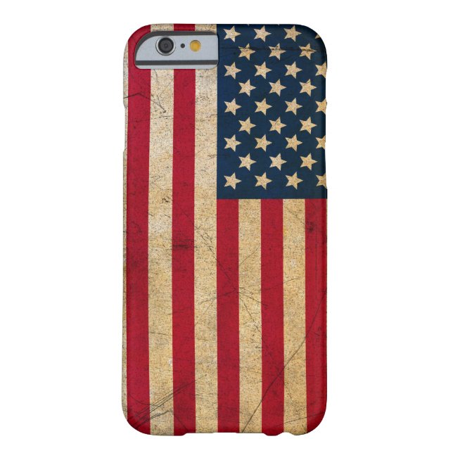 Amerikaanse vlag Antiek Grunge Case-Mate iPhone Hoesje (Achterkant)