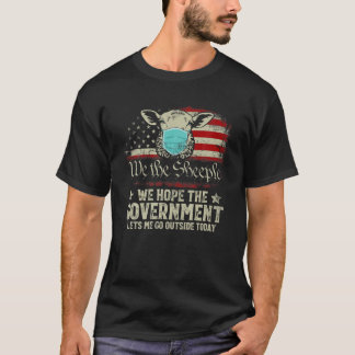 -Amerikaanse vlag, antiVaccin en masker T-shirt
