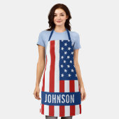 Amerikaanse vlag Apron Schort (Gedragen)