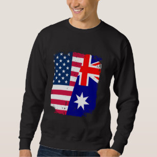 Amerikaanse Vlag Australië Vriendschap Country Vin Trui