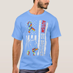 Amerikaanse vlag Autisme Big Brother Beer A T-shirt