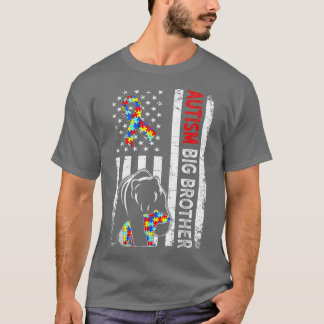 Amerikaanse vlag Autisme Big Brother Beer A T-shirt