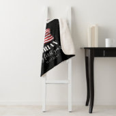 Amerikaanse vlag Baby eerste jaar fotocollage Sherpa Deken (In situ)