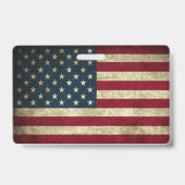 Amerikaanse vlag badge (Achterkant)