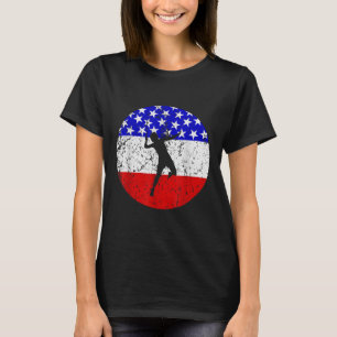 Amerikaanse Vlag Badminton Shirt - Badminton Spele