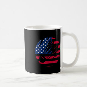 Amerikaanse Vlag Badminton Shirt Heren Dames Usa B Koffiemok
