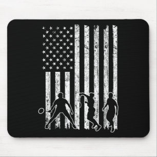 Amerikaanse Vlag Badminton Shirt Heren Usa Vlag Ba Muismat