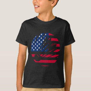 Amerikaanse Vlag Badminton Shirt Mannen Vrouwen US