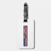 Amerikaanse vlag bagagelabel (Achterkant verticaal)