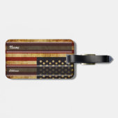  Amerikaanse vlag Bagagelabel (Achterkant horizontaal)