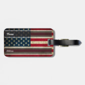 Amerikaanse vlag Bagagelabel (Achterkant horizontaal)