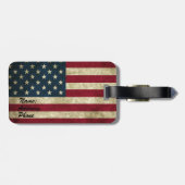 Amerikaanse vlag bagagelabel (Achterkant horizontaal)