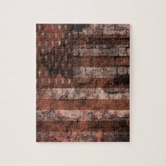 Amerikaanse Vlag Bakstenen Muur Legpuzzel