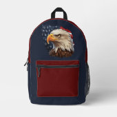Amerikaanse vlag Bald Eagle Bedrukte Rugzak (Voorkant)