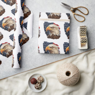 Amerikaanse vlag Bald Eagle Cadeaupapier