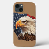 Amerikaanse vlag Bald Eagle Case-Mate iPhone Case (Achterkant)