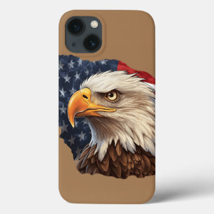 Amerikaanse vlag Bald Eagle iPhone 13 Hoesje