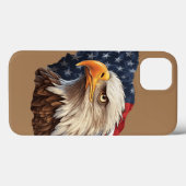 Amerikaanse vlag Bald Eagle Case-Mate iPhone Case (Achterkant (horizontaal))