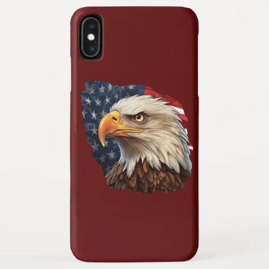 Amerikaanse vlag Bald Eagle Case-Mate iPhone Case (Achterkant)