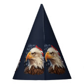 Amerikaanse vlag Bald Eagle Feesthoedjes (Achterkant)