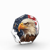 Amerikaanse vlag Bald Eagle Fotoblokken (Links)