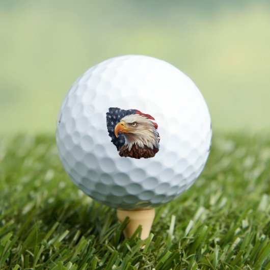 Amerikaanse vlag Bald Eagle Golfballen (Insitu Shirt)