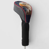 Amerikaanse vlag Bald Eagle Golfheadcover (Schuin)