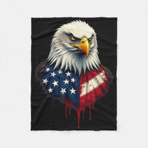 Amerikaanse vlag Bald Eagle Independence Day _4 Fleece Deken