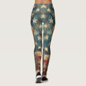  Amerikaanse vlag Bald Eagle Leggings - Verenigde  (Achterkant)