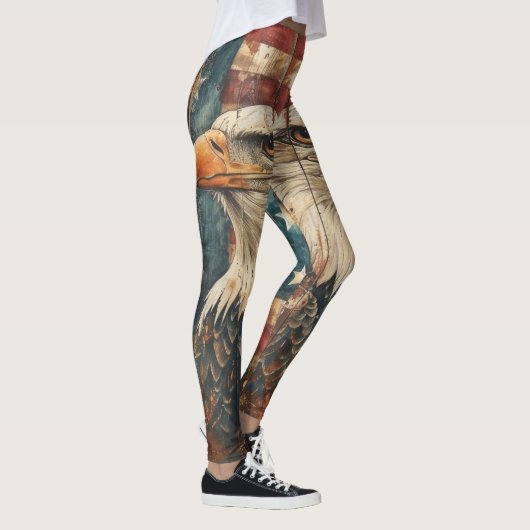  Amerikaanse vlag Bald Eagle Leggings - Verenigde  (Rechts)