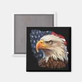 Amerikaanse vlag Bald Eagle Magneet (Voorkant / Achterkant)