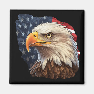 Amerikaanse vlag Bald Eagle Magneet