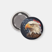Amerikaanse vlag Bald Eagle Magneet (Voorkant / Achterkant)