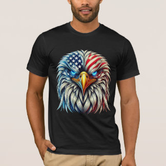 Amerikaanse vlag Bald Eagle Patriotic USA T-shirt