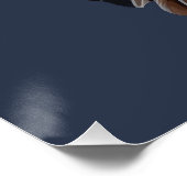 Amerikaanse vlag Bald Eagle Perfect Poster (Hoek)