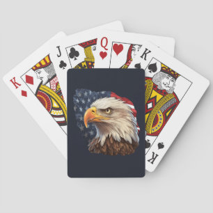 Amerikaanse vlag Bald Eagle Pokerkaarten