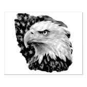 Amerikaanse vlag Bald Eagle Rubberstempel (Afrduk)