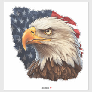 Amerikaanse vlag Bald Eagle Sticker