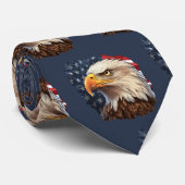 Amerikaanse vlag Bald Eagle Stropdas (Opgerold)